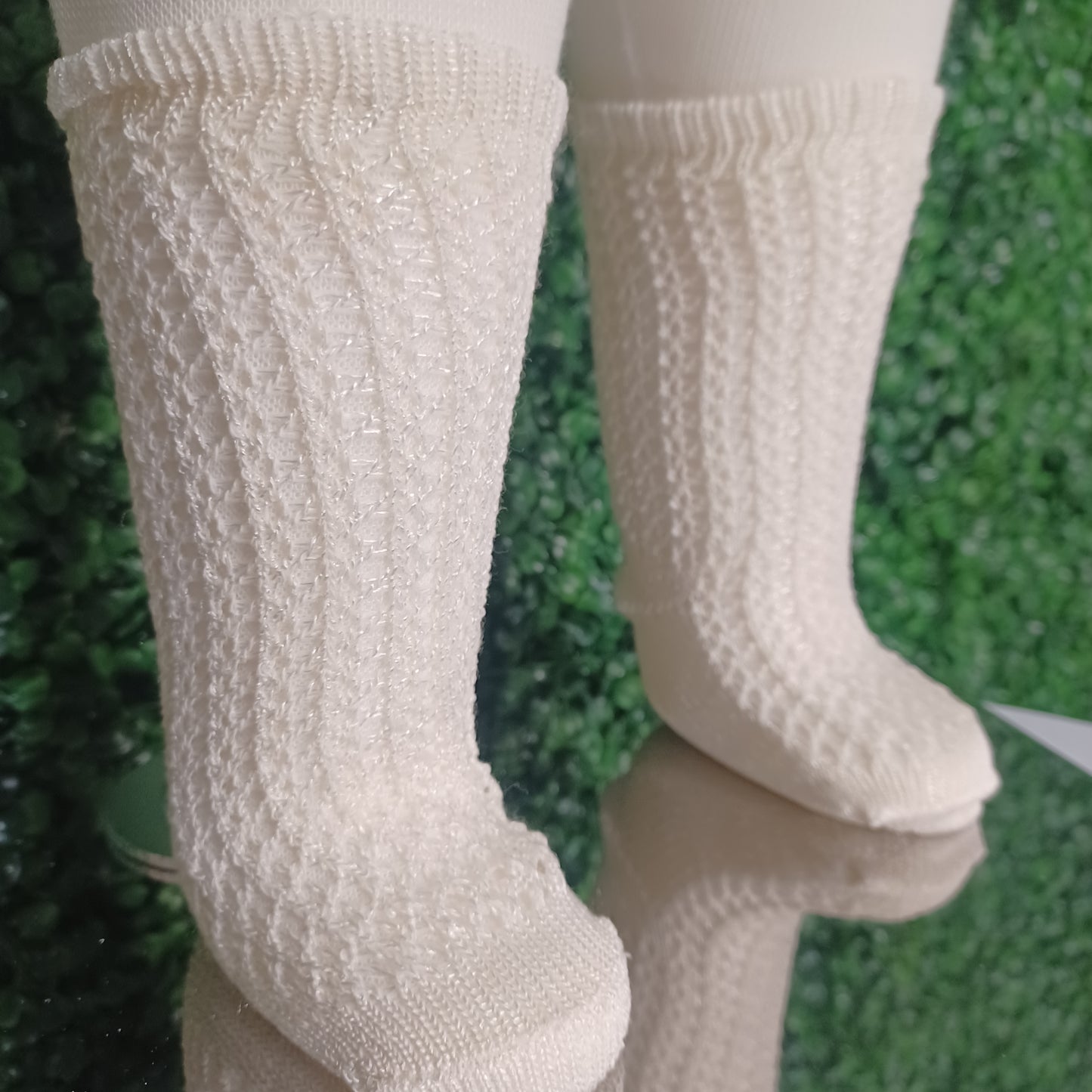 Beautiful Knee Socks in Beige