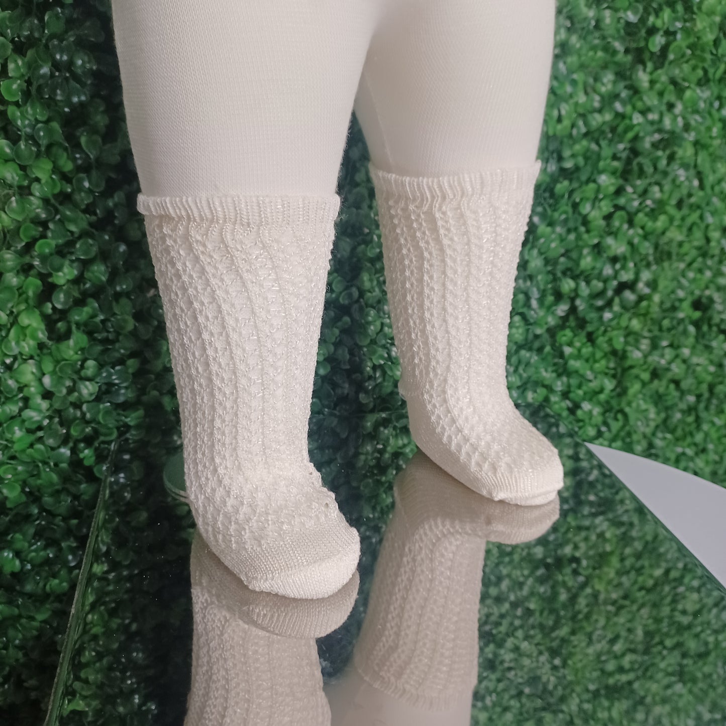 Beautiful Knee Socks in Beige