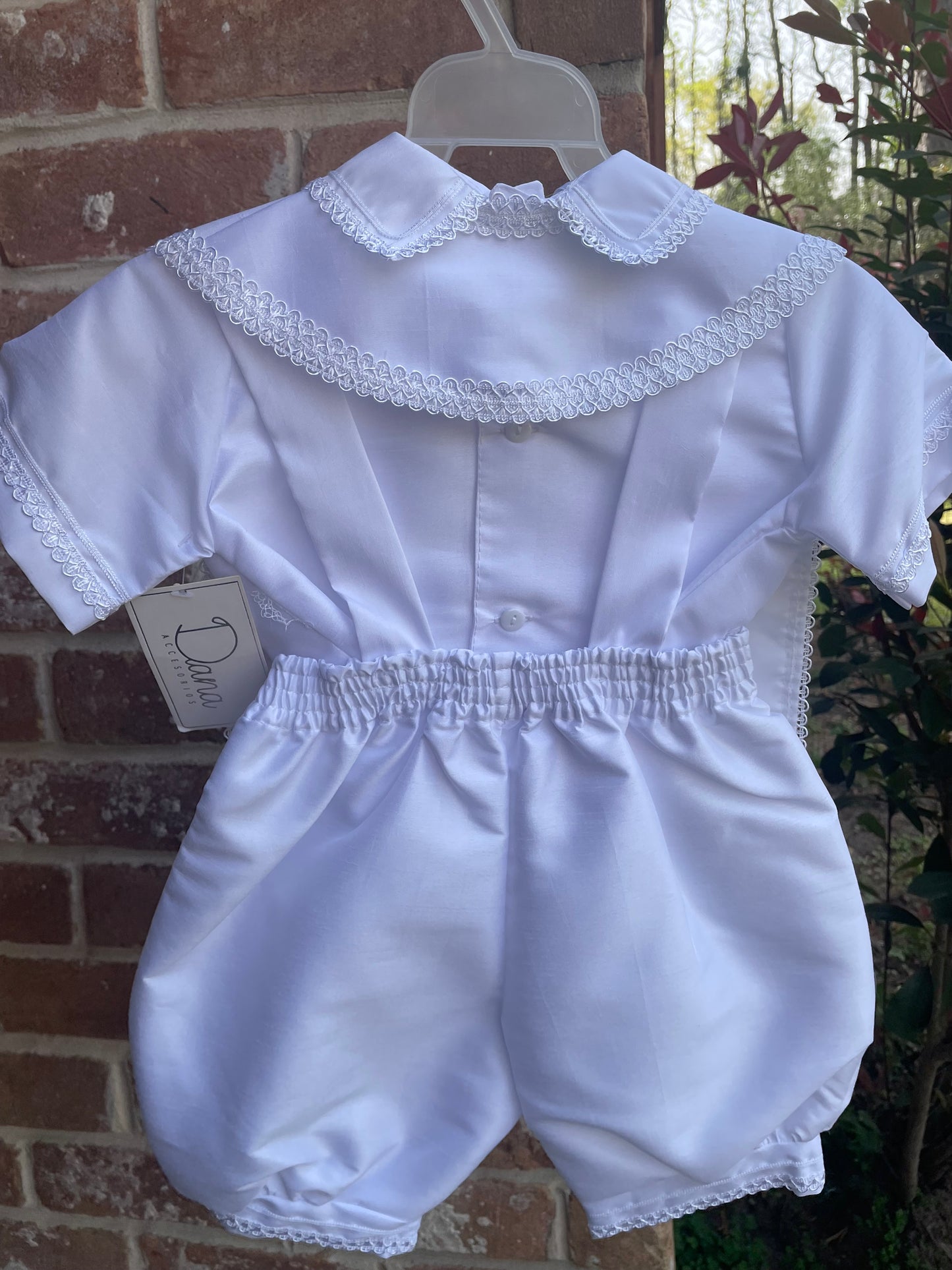 Boy Baptism Romper