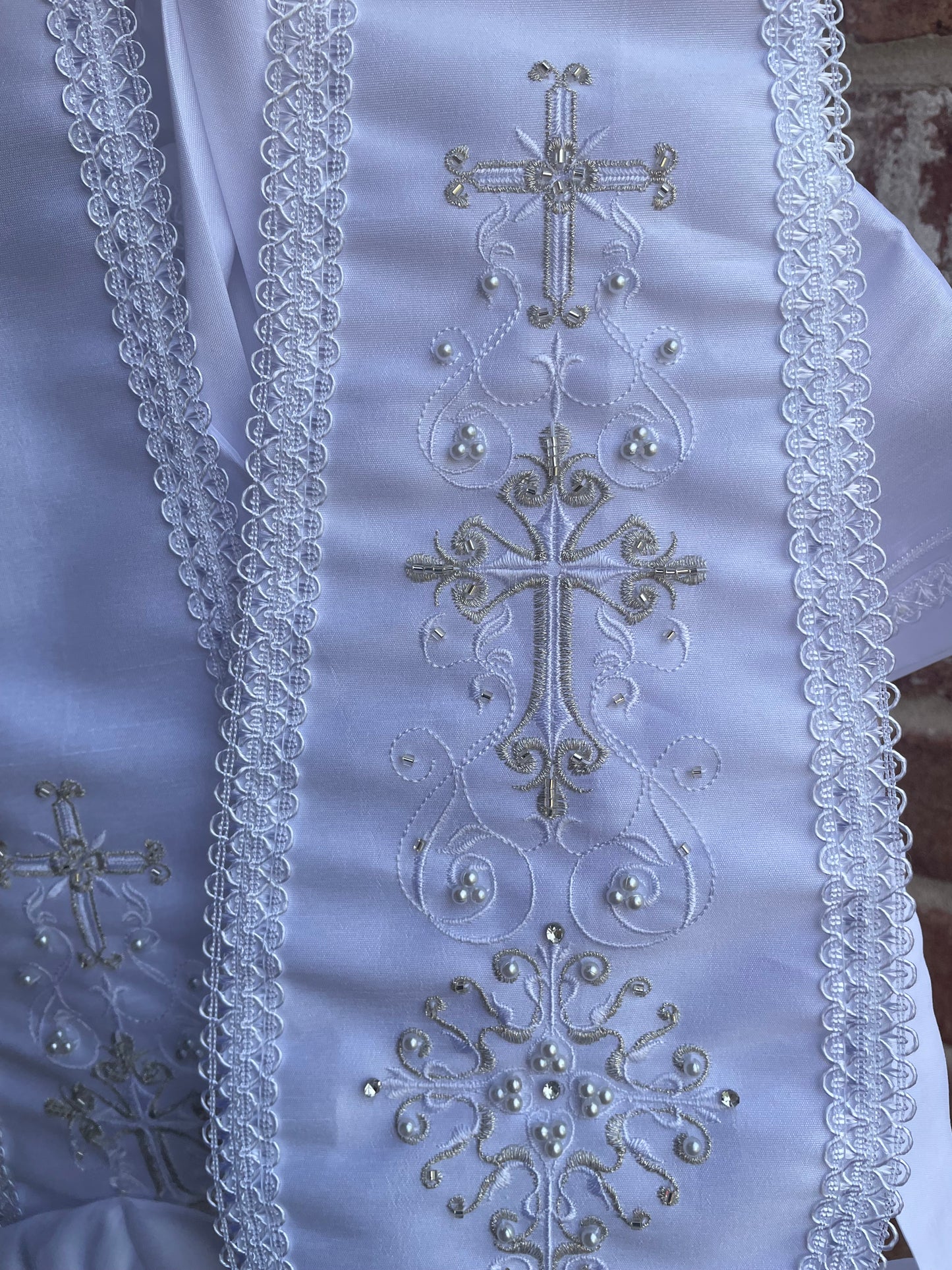 Boy Baptism Romper