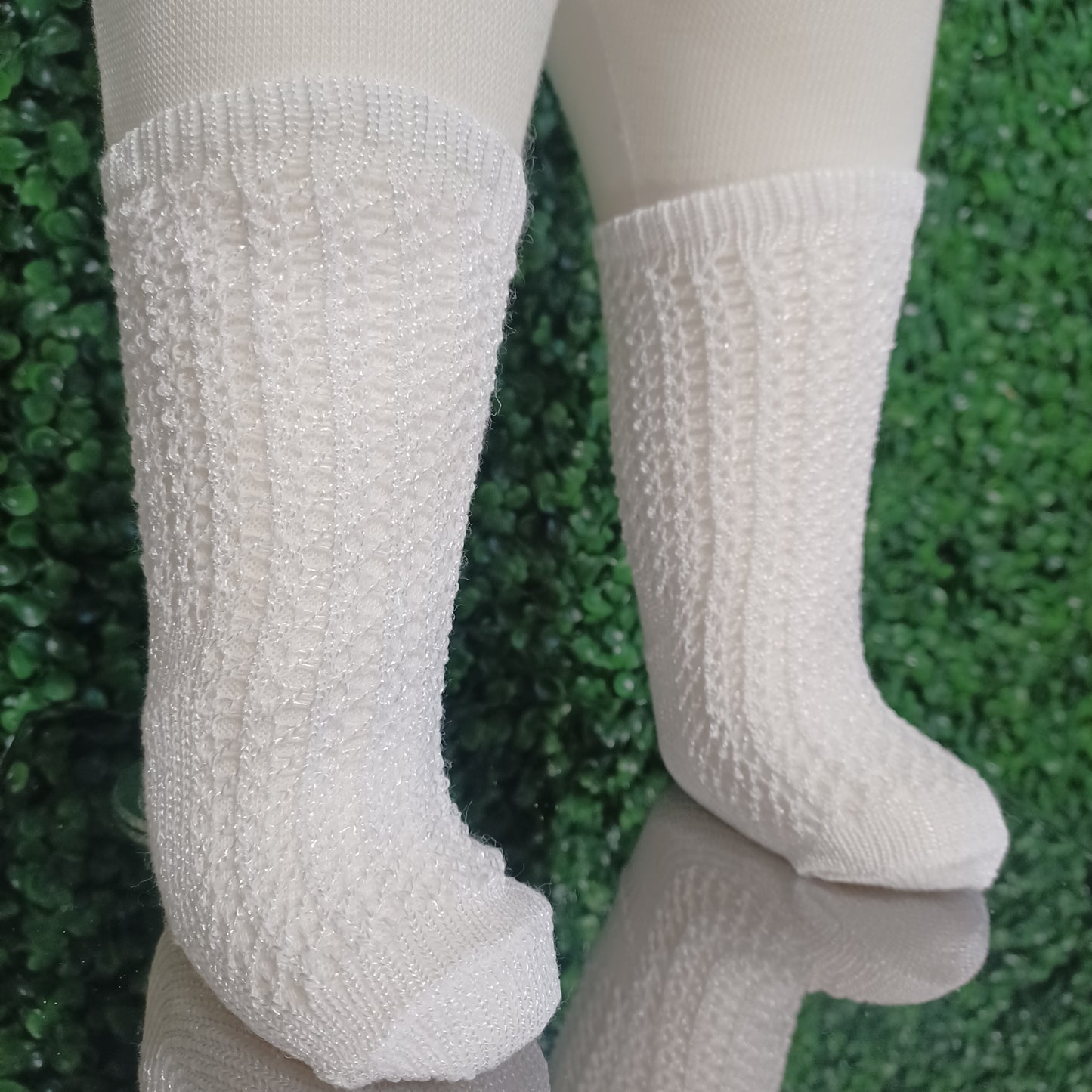 Beautiful Knee Socks in White