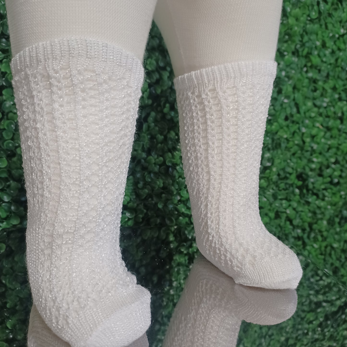 Beautiful Knee Socks in White